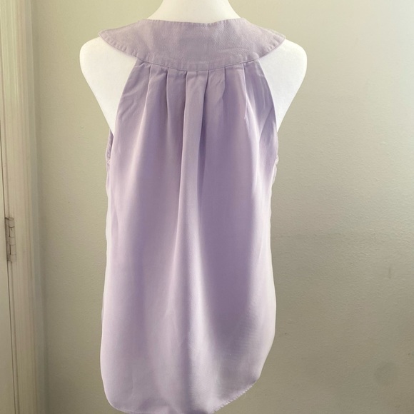 Lavender J. Crew tank blouse in size 4. Good gently used condition. - Picture 2 of 5